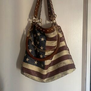 Patriotic American flag handbag